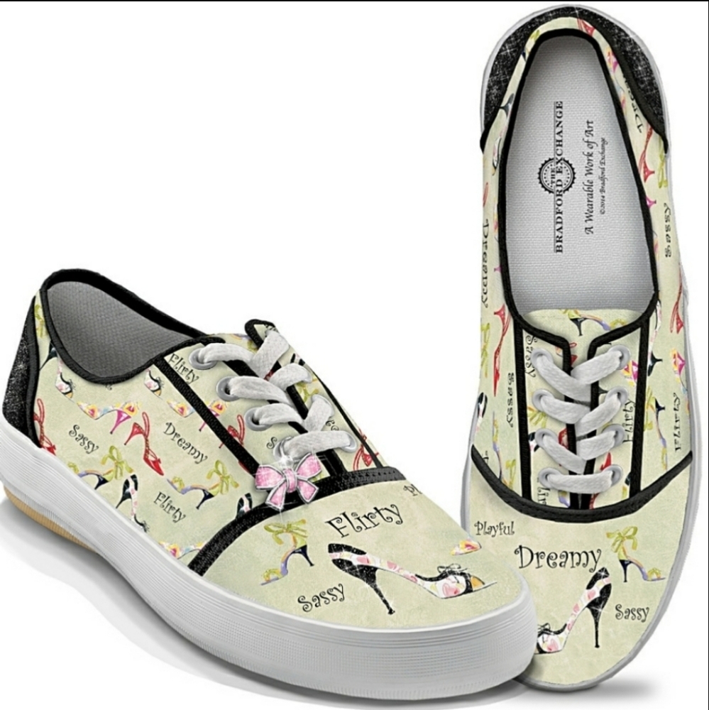 NIB Bradford Exchange If The Shoe Fits Sneakers